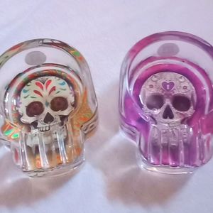 Glow in the dark ashtrays,  Novelty brand, has barcodes, never used